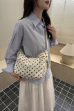 Ivory Polka Dot Hobo Purse