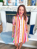 Jodifl Pink Stripe Dress