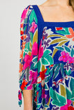 Navy Floral Dress