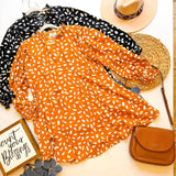 Black or Orange Animal Print Top