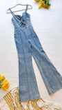 Denim Flared Jumpsuit