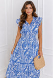 Umgee Blue Floral Dress