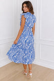 Umgee Blue Floral Dress