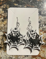 Jack O’Lantern, Ghost, and Spider Web Earrings