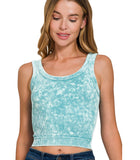 Zenana Washed Bralette/Cami in 4 Color Options