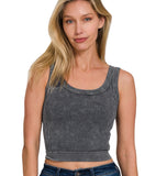 Zenana Washed Bralette/Cami in 4 Color Options