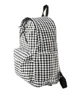 Black Coquette Bow Checkered Backpack