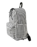 Black Coquette Bow Checkered Backpack