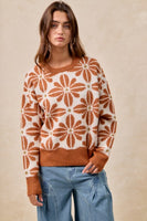 Camel Print Sweater