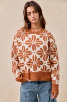 Camel Print Sweater