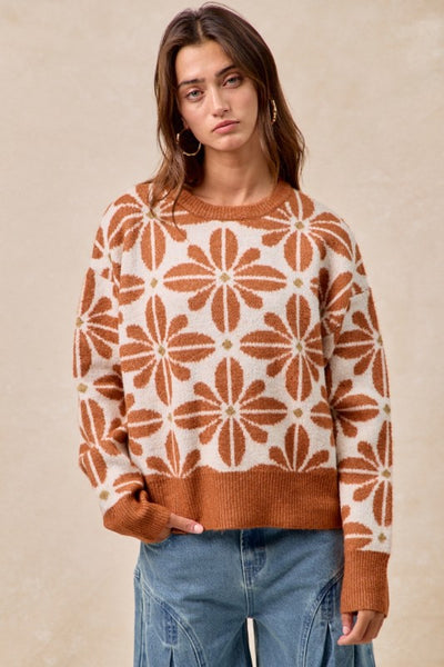 Camel Print Sweater