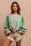 Emerald Stripe Pullover