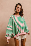 Emerald Stripe Pullover