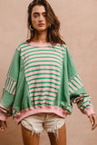 Emerald Stripe Pullover