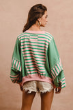 Emerald Stripe Pullover