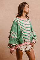 Emerald Stripe Pullover