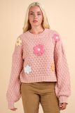 Blush Daisy Sweater