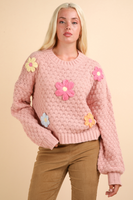 Blush Daisy Sweater