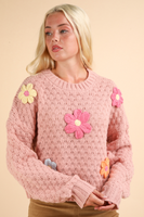 Blush Daisy Sweater