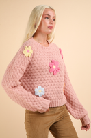 Blush Daisy Sweater