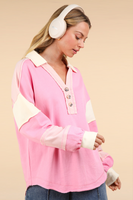 Pink Stripe Pullover