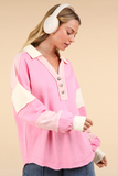 Pink Stripe Pullover