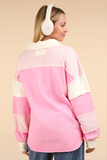 Pink Stripe Pullover