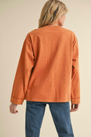 Toffee Daisy Patch Top