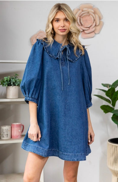 veveret denim dress Veveret | Dresses | Washed Denim Fringe Dress