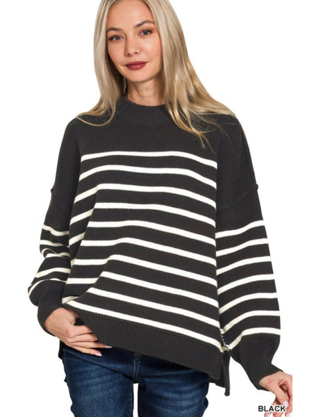 Black Stripe Sweater