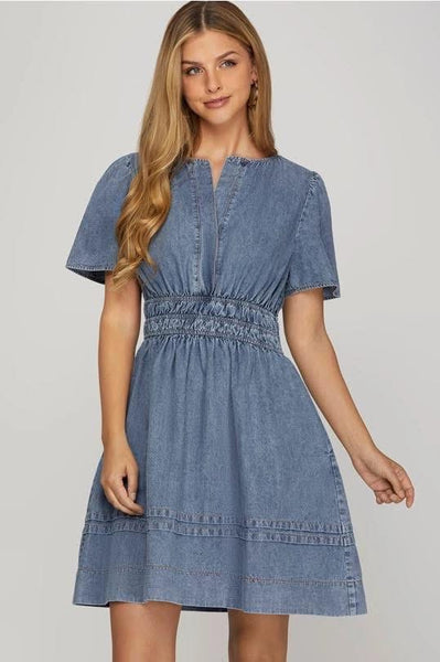 Denim Midi Dress