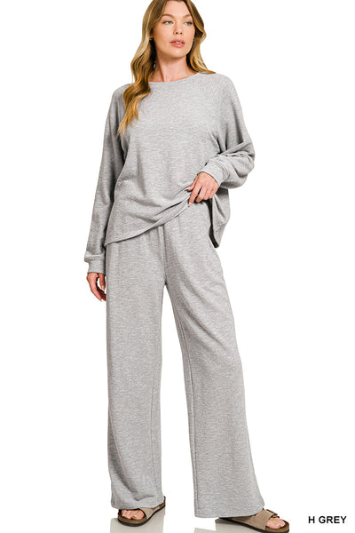 Heather Grey Pant Set