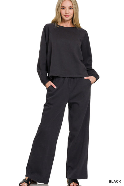 Black Pant Set
