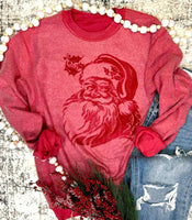 Red Santa Claus Inside Out Sweatshirt