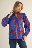 Blue Floral Top