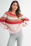 Pink Chunky Knit Sweater