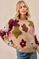 Latte Flower Sweater