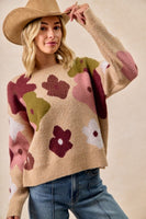 Latte Flower Sweater