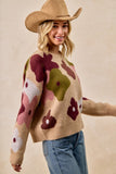 Latte Flower Sweater