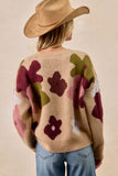 Latte Flower Sweater