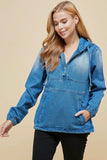 Denim Pocket Hoodie