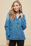 Denim Pocket Hoodie