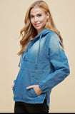 Denim Pocket Hoodie