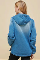 Denim Pocket Hoodie