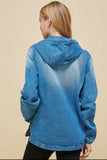 Denim Pocket Hoodie