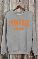 Gray Pumpkin Season Mineral Sweatshirt