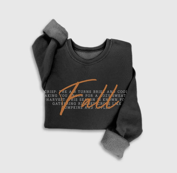Black Fall Mineral Sweatshirt