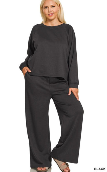 Black Pant Set Plus