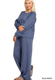 Blue Indigo Pant Set Plus