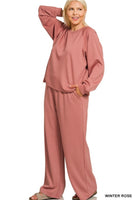Winter Rose Pant Set Plus